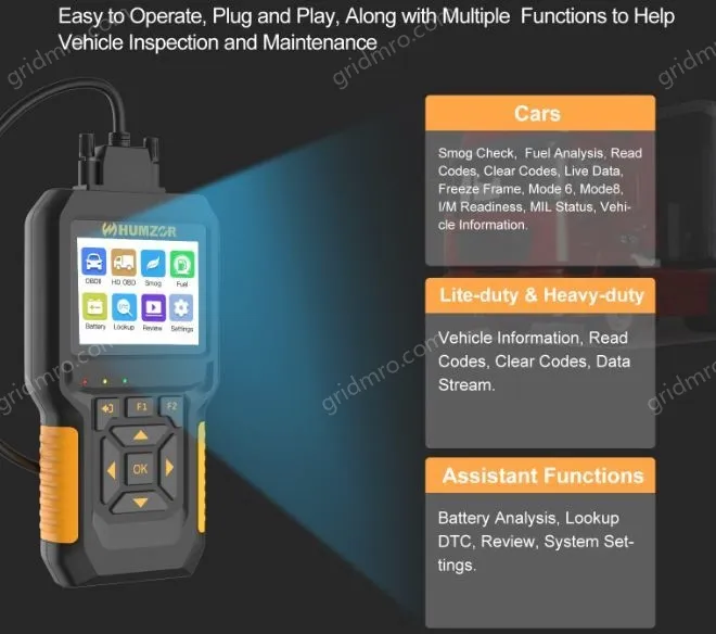NexzCheck 601 Automotive and Truck OBD Reading Card