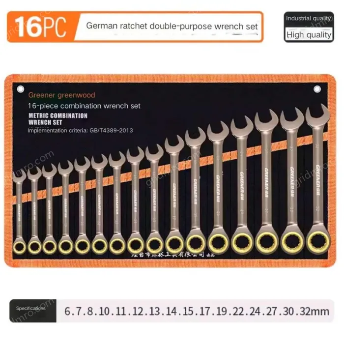16 Pieces of Dual-purpose Ratchet (6-32)
