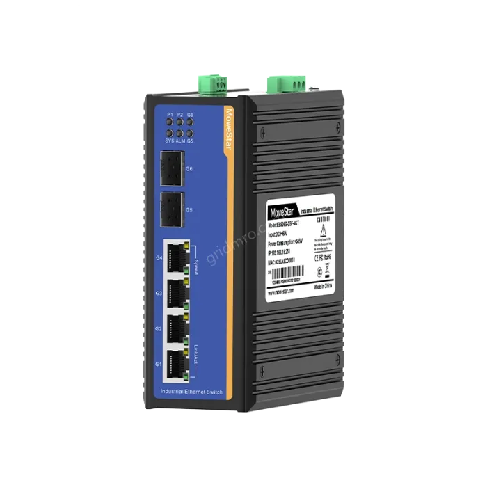 [Gigabit 2 Optical 4 Electrical] Ring Network Management Industrial Switch