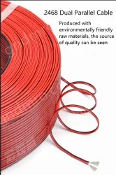 Cabinet Light Power Cord 16AWG (26/0.24TS) Black print white section