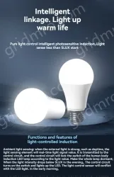 LED photosensitive lamp-5W