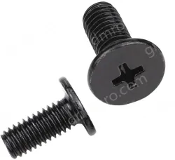 Carbon steel thin head screws M6*18*12