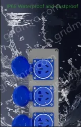 5-hole 10A panel Single panel without back box