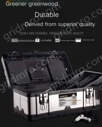 Flagship 17-inch stainless steel tool box