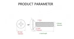 Electronic screws M1*3.5