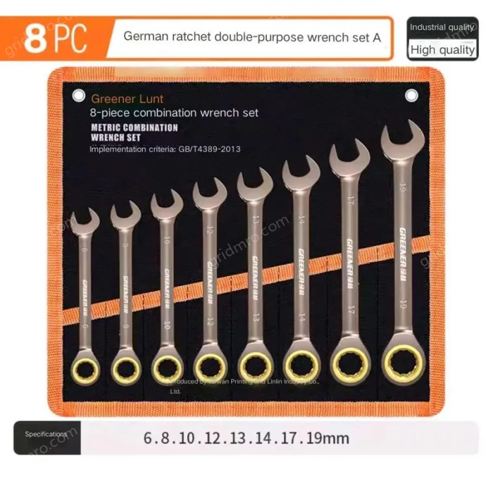 8 Pieces of Dual-purpose Ratchet (6-19)