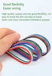LED light connecting cable 18AWG*5 and (34/0.16TS)