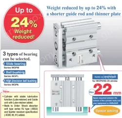 Compact Guide Cylinder MGP Series MGPM100-250Z