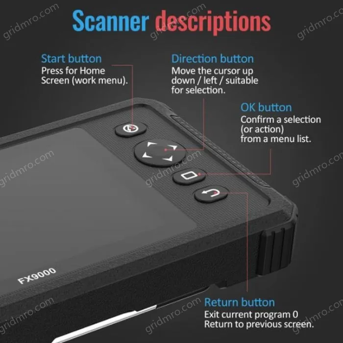 Ancel FX9000 OBD2 Automotive Diagnostic Tool