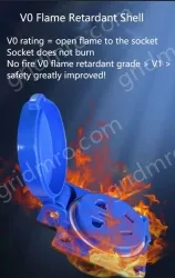 Explosion-proof cast aluminium 5-hole black