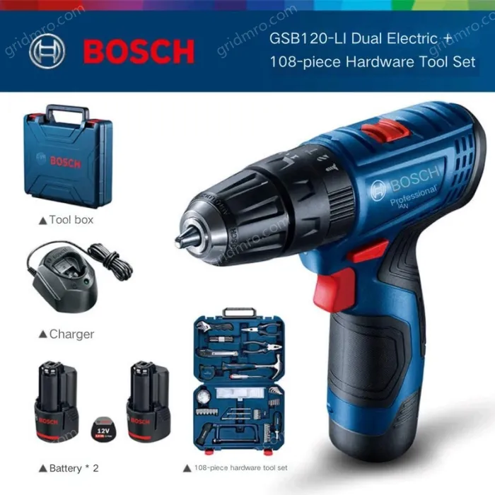 GSB 120 Twin Electric Blue 108-Piece Set
