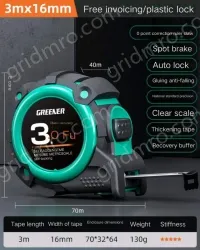 Drop resistance, wear resistance/rubber lagging self-locking: 3m×16MM class II. accuracy