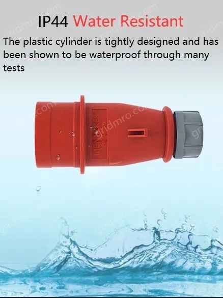 16A3 pole 230V concealed tilt plug