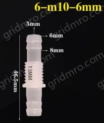 6-M10-6-Feed-through plastic connectors