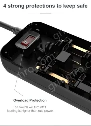 12 AC Outlets Surge Protector Power Strip
