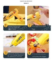 20W luxury glue gun + 10 glue sticks