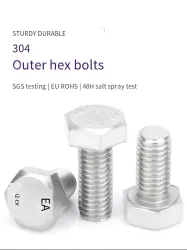 Metric external hexagonal bolts M3*40