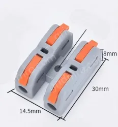 Quick terminal blocks-SCH-2 can be fixed with two in and two out