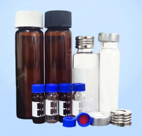 Chromatography injection vial with solid cap 20 ml