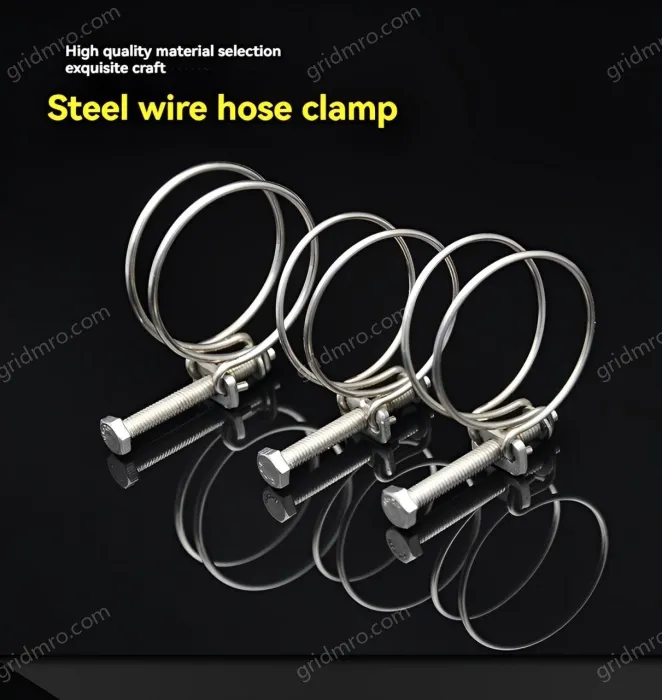 Double steel wire hose clamp 201 material 13-16*2 [wire diameter]
