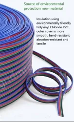 LED light connecting cable 18AWG*4 and (34/0.16TS)