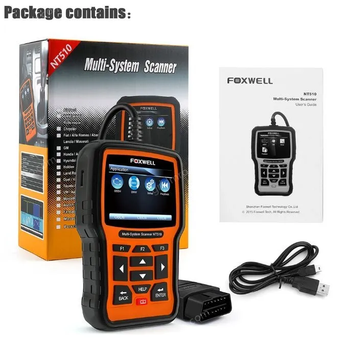 Foxwell NT510elite OBDII Scanner